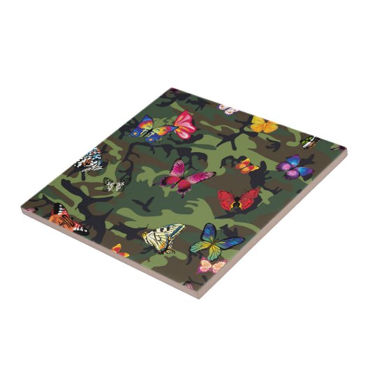 vlinderkamouflage tegeltje (Zijkant)