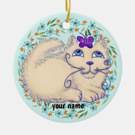 Vlinderkat Ornament (Voorkant)