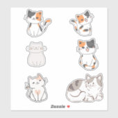 vlinderkat sticker (Vel)