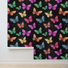 Vlinderkleurig Insect Collectie Patroon Behang