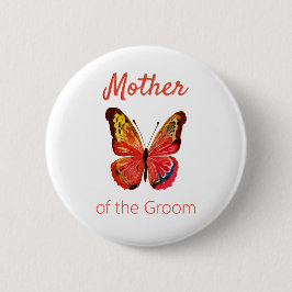 Vlinderknoop voor moeder van de bruidegom ronde button 5,7 cm