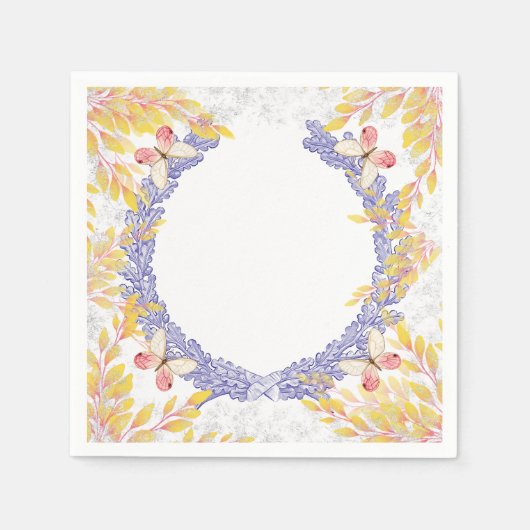 Vlinderkrans Papieren servetten (Voorkant)