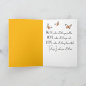 Vlinderkruik die aan je denkt kaart (Binnen)