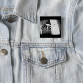 vlinderkruising vierkante button 5,1 cm (In situ)