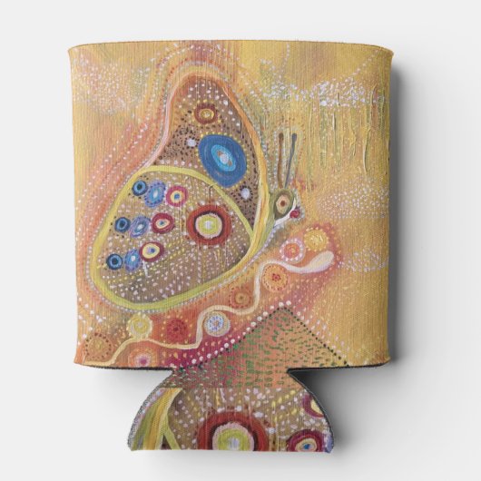 Vlinderkunst Aangepaste Koelbox schilderen Blikjeskoeler (Achterkant)