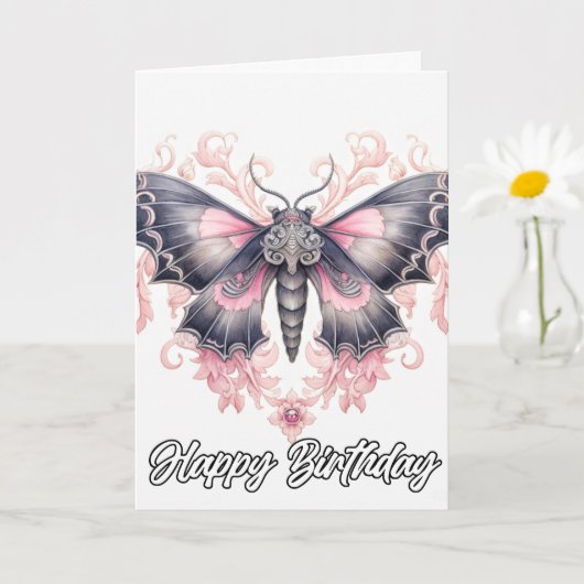  vlinderkunst | Gelukkige verjaardag Kaart (Kleine Plant)