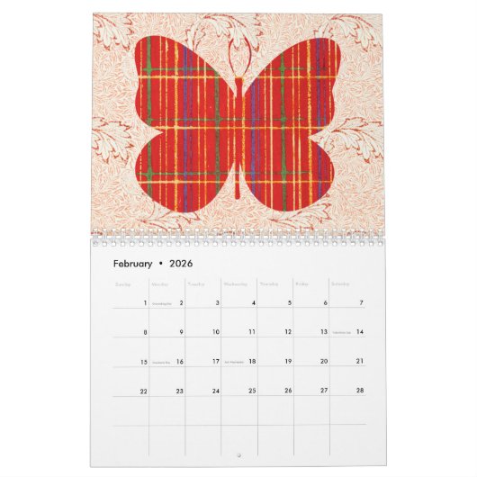  vlinderkunst kalender vlinders (Feb 2026)