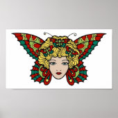  vlinderkunst Tattoo Poster (Voorkant)