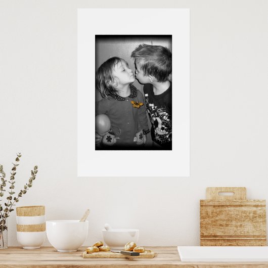 vlinderkus poster (Keuken)