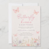 Vlinderkus Wensen elegant klassiek stijlvol Kaart (Voorkant)