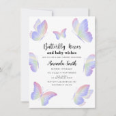 Vlinderkusjes baby shower kaart (Voorkant)