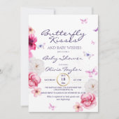 Vlinderkusjes Baby Shower Kaart (Voorkant)