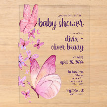 Vlinderkusjes & Babywensen | Baby Shower Roze