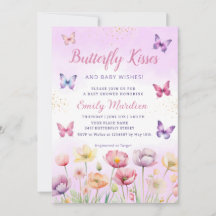 Vlinderkusjes en babywensen Meisje Baby Shower