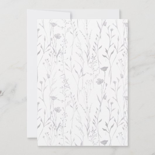 Vlinderkusjes Paarse Boho Baby Shower Kaart (Achterkant)