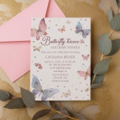 Vlinderkusjes Pastel Baby Shower Kaart