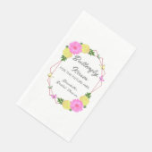 Vlinderkusjes voor de toekomstige bruid op haar br servet (Hoek)