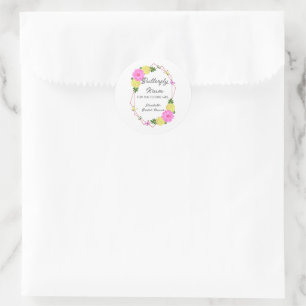 Vlinderkusjes Voor De Toekomstige Mevrouw Bruidsfe Ronde Sticker