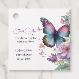 Vlinderkussen & Baby wensen Bedankjes Labels