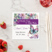 Vlinderkussen & Baby Wishes Papieren servet (Insitu)