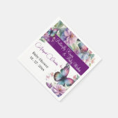 Vlinderkussen & Baby Wishes Papieren servet (Hoek)