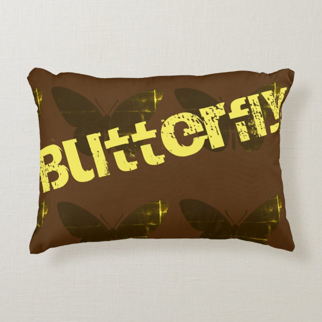 vlinderkussen decoratief kussen (Voorkant)