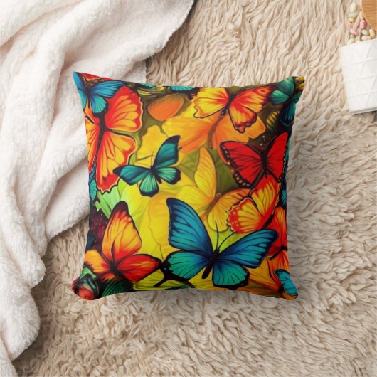 Vlinderkussen – Mooie decoratieve worp kussen (Deken)