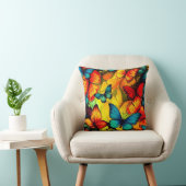 Vlinderkussen – Mooie decoratieve worp kussen (Stoel)