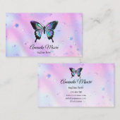 vlinderleven schoonheidssalon nagelsalon make - up visitekaartje (Voorkant / Achterkant)