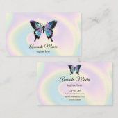 vlinderleven schoonheidssalon nagelsalon make - up visitekaartje (Voorkant / Achterkant)