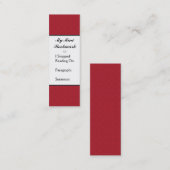 vlinderliefde | Diepe rode kant gepersonaliseerd Mini Visitekaartje (Voorkant / Achterkant)