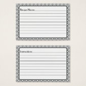 vlinderliefde | Zwart kant 1 gepersonaliseerd Visitekaartje (Voorkant /achterkant)