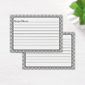 vlinderliefde | Zwart kant 1 gepersonaliseerd Visitekaartje (Bureau)