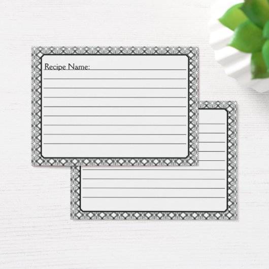 vlinderliefde | Zwart kant 1 gepersonaliseerd Visitekaartje (Bureau)