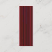 vlinderliefde | Zwarte rode strepen decoratief Mini Visitekaartje (Achterkant)