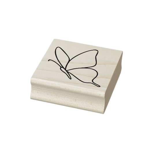 Vlinderlijn Kunst – Insect Illustratie Rubberstempel (Stempel)