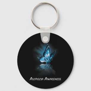 Vlinderlint Alopecia Awareness Sleutelhanger
