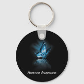 Vlinderlint Alopecia Awareness Sleutelhanger (Achterkant)