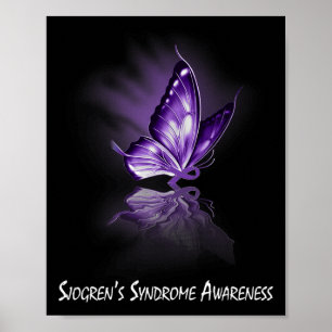 Vlinderlint Syndroom van Sjögren-bewustzijn Poster