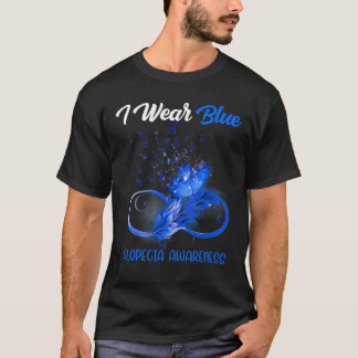 Vlinderlint Veer Alopecia Bewustzijn T-shirt