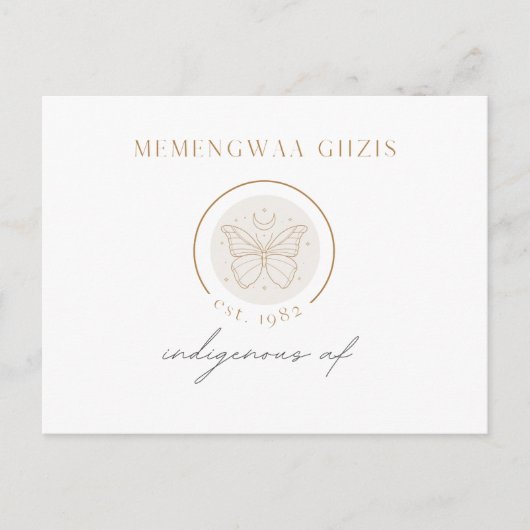 Vlindermaan Briefkaart (Voorkant)