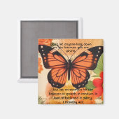 Vlindermagneet 1 Timoteüs 4:12 Magneet (Voorkant / Achterkant)
