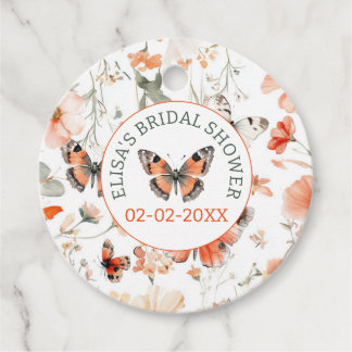 Vlindermeer Waterverf CUSTOM Bruiloftsuitnodiging Bedankjes Labels