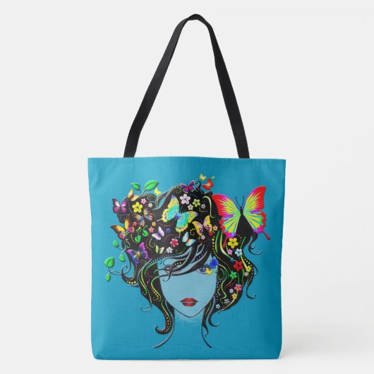 Vlindermeisje 1 tote bag (Voorkant)