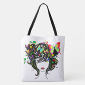 Vlindermeisje 1 tote bag (Achterkant)
