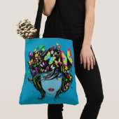 Vlindermeisje 1 tote bag (Dichtbij)
