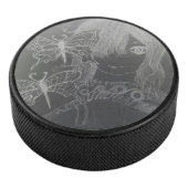 vlindermeisje  hockey puck (3/4)