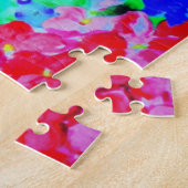 Vlindermeisje kunst legpuzzel (Zijkant)