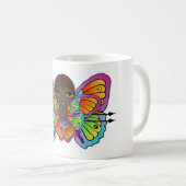 vlindermeisje Vrouwen Tanktop Koffiemok (Voorkant rechts)