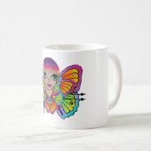 vlindermeisje Vrouwen Tanktop Koffiemok (Voorkant rechts)